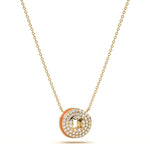 ‘O’ Diamond Enamel Pendant
