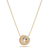‘O’ Diamond Enamel Pendant
