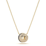 ‘O’ Diamond Enamel Pendant