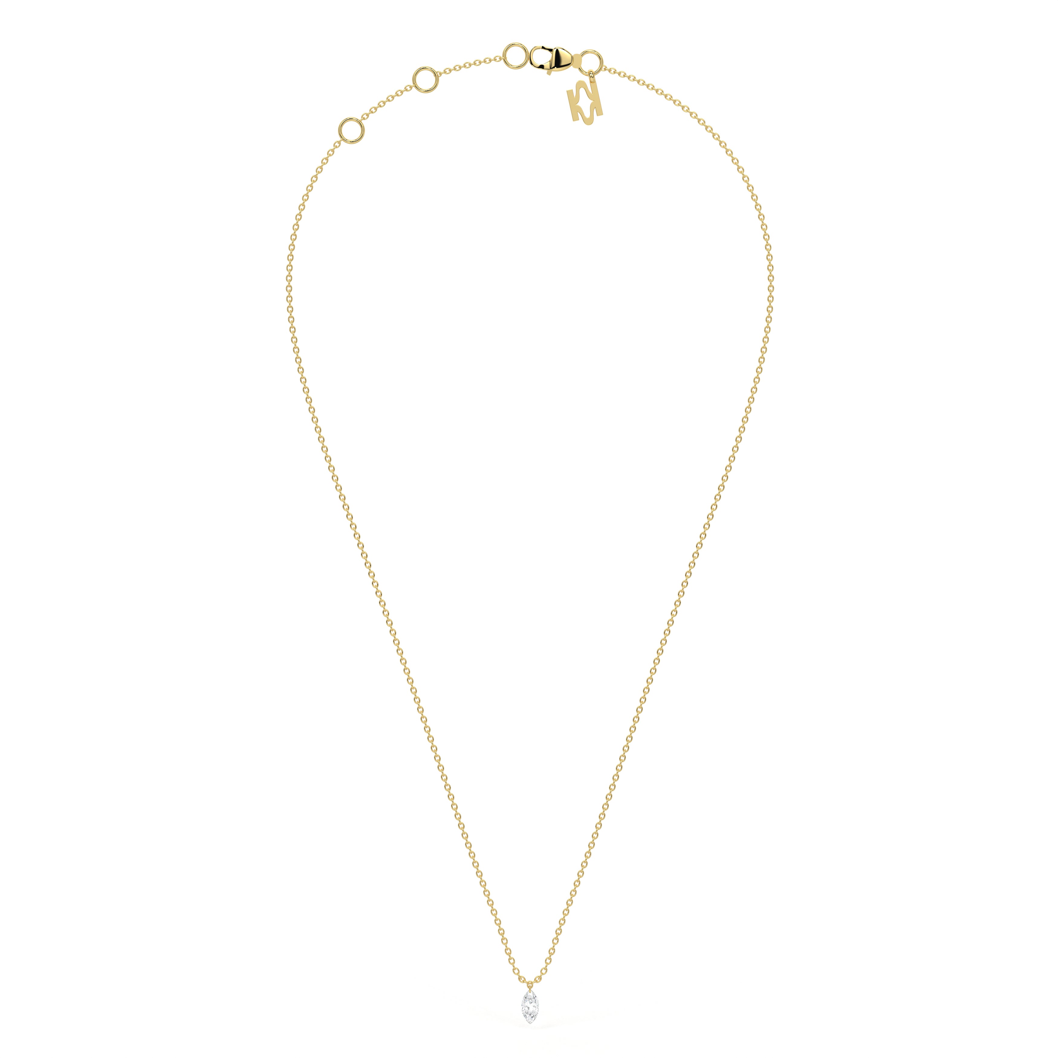 Floating Diamond Necklace 25GPN80646A0MV