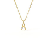 A Diamond Initial Pendant