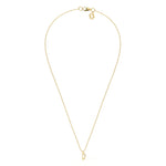D Diamond Initial Pendant