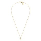 I Diamond Initial Pendant