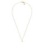 K Diamond Initial Pendant