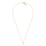 U Diamond Initial Pendant