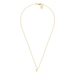 Y Diamond Initial Pendant