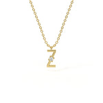 Z Diamond Initial Pendant