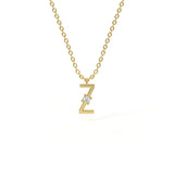 Z Diamond Initial Pendant
