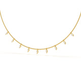 Marquise Diamond Station Necklace