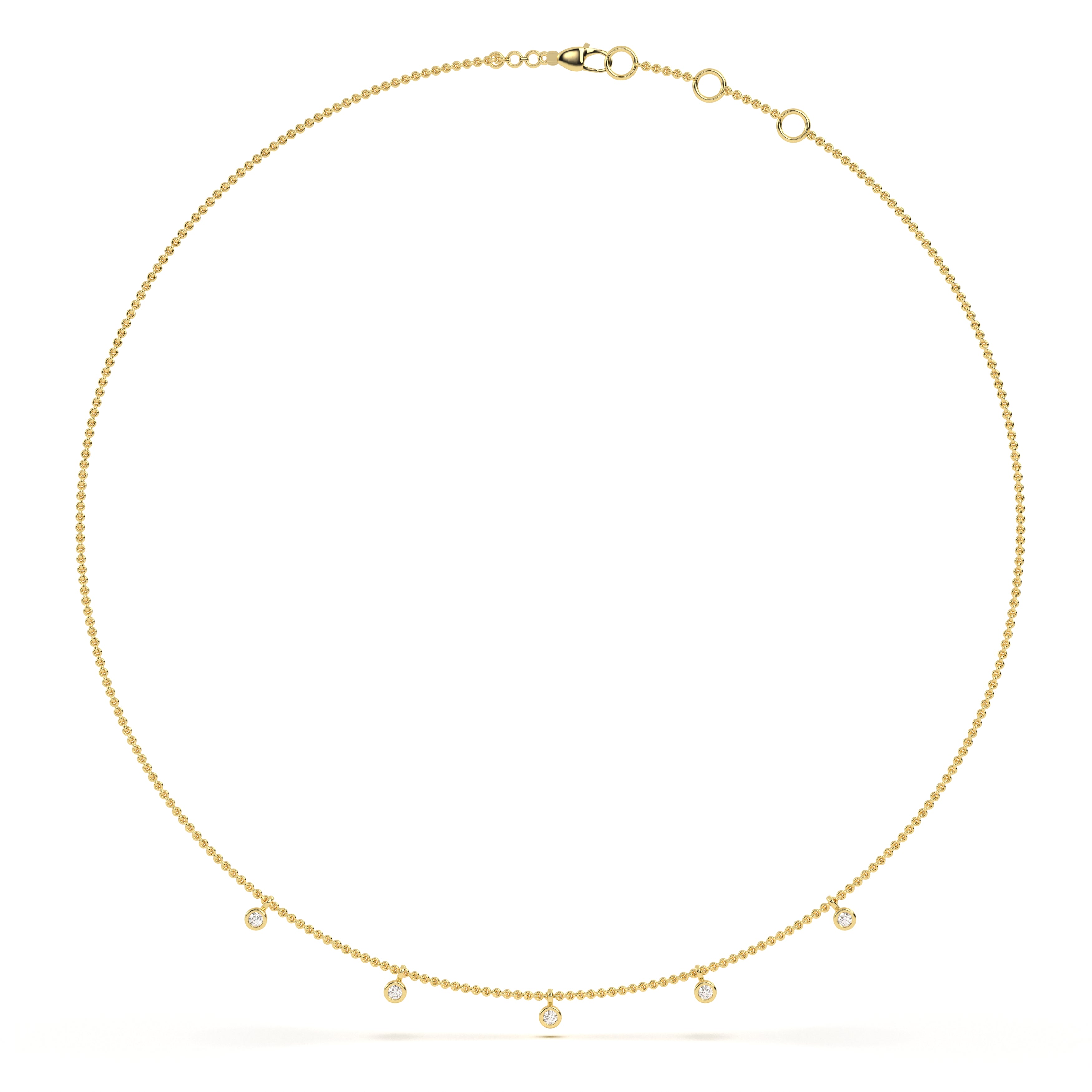 Mini Round Station Necklace
