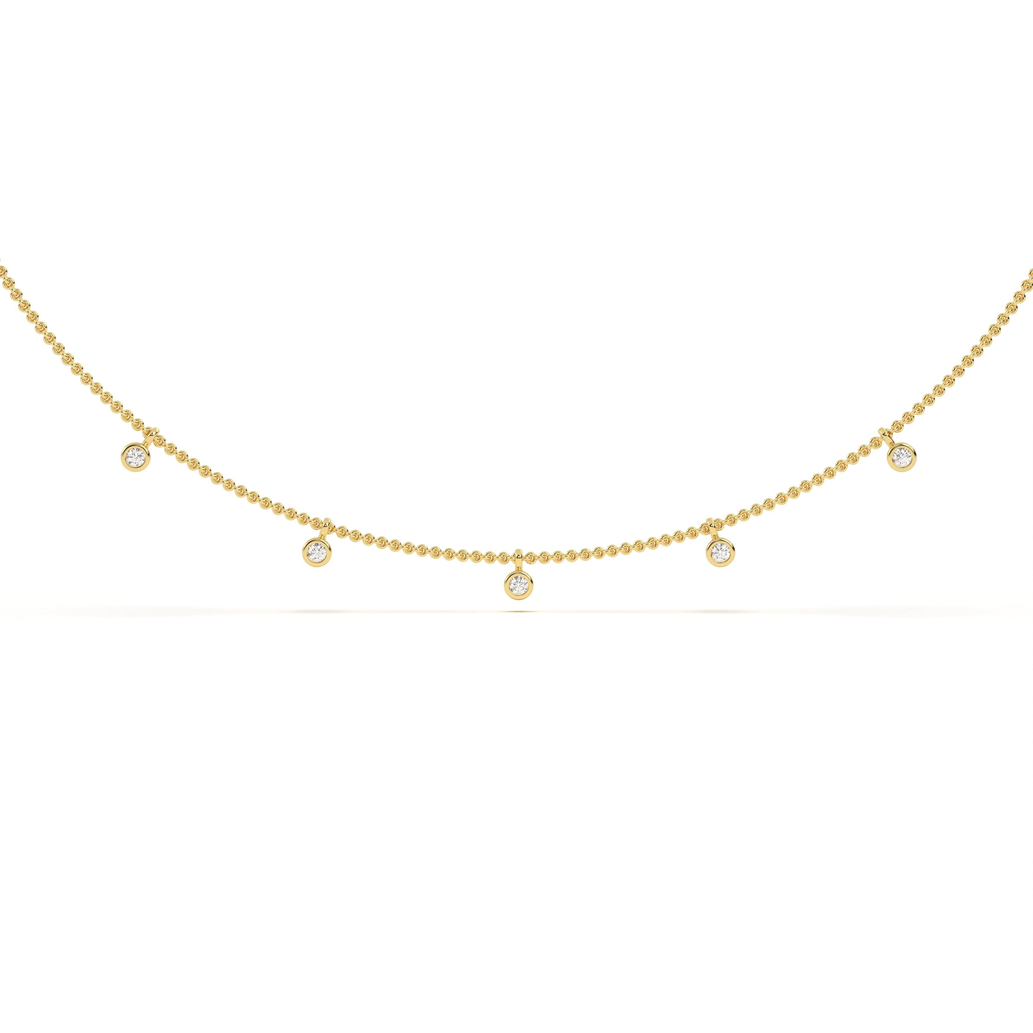 Mini Round Station Necklace