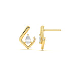 Pear Diamond Leher Studs