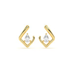Pear Diamond Leher Studs