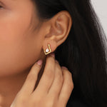Pear Diamond Leher Studs