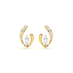 Pave Diamond Leher Studs