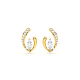 Pave Diamond Leher Studs