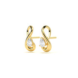 Infinity Diamond Leher Studs