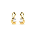 Infinity Diamond Leher Studs