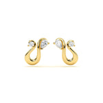 Tide Diamond Leher Studs