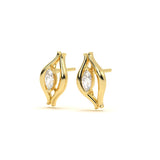 Eye Diamond Leher Studs