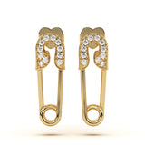 Pavé Pin Diamond Stud