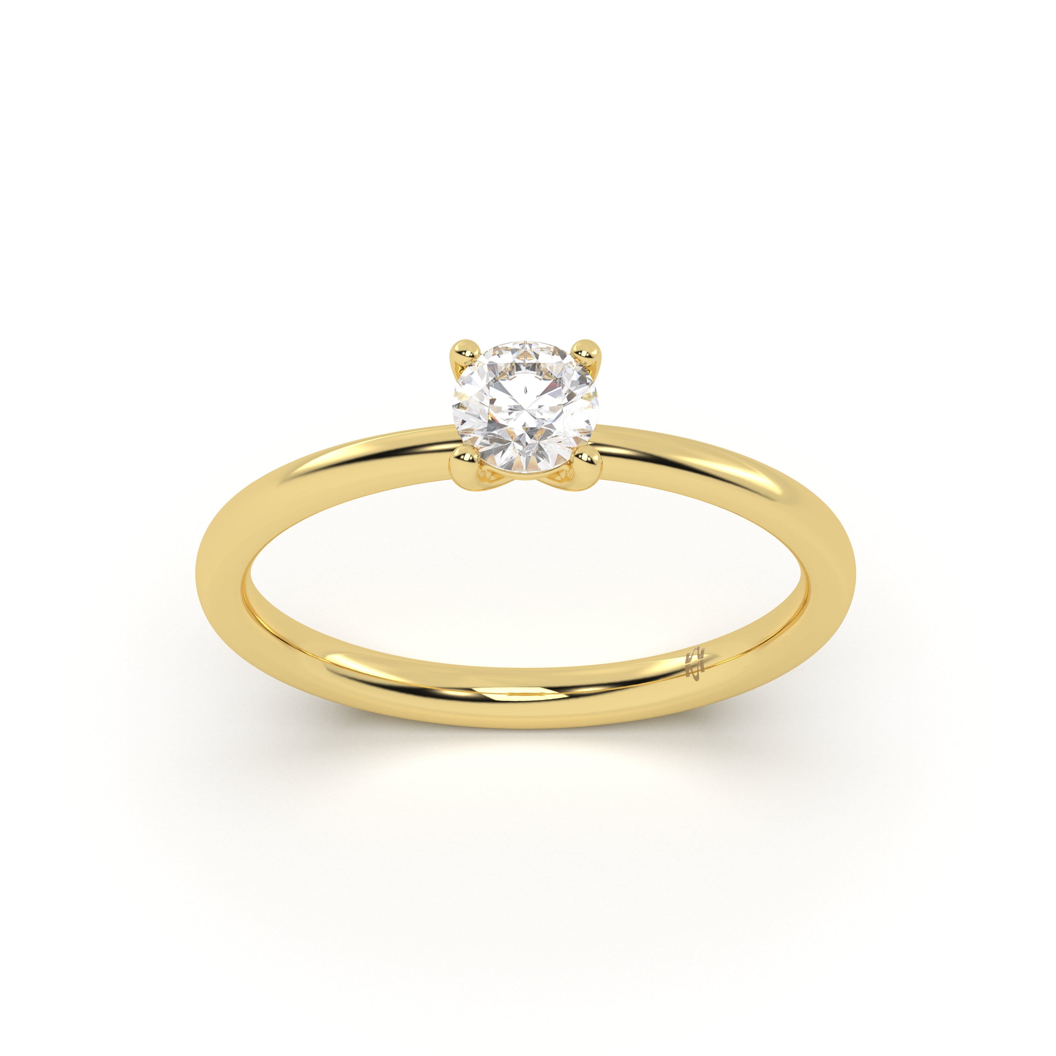Round Solitaire Diamond Ring 