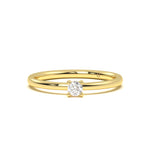 Tiny Round Diamond Ring