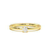 Tiny Round Diamond Ring