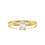 Pear Solitaire Diamond Ring