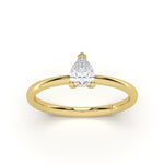 Pear Solitaire Diamond Ring