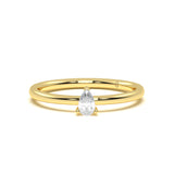 Mini Pear Diamond Ring