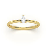 Mini Pear Diamond Ring