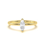 Marquise Solitaire Diamond Ring