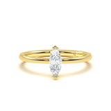 Marquise Solitaire Diamond Ring