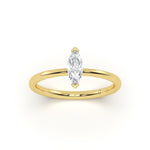 Marquise Solitaire Diamond Ring