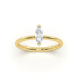 Marquise Solitaire Diamond Ring