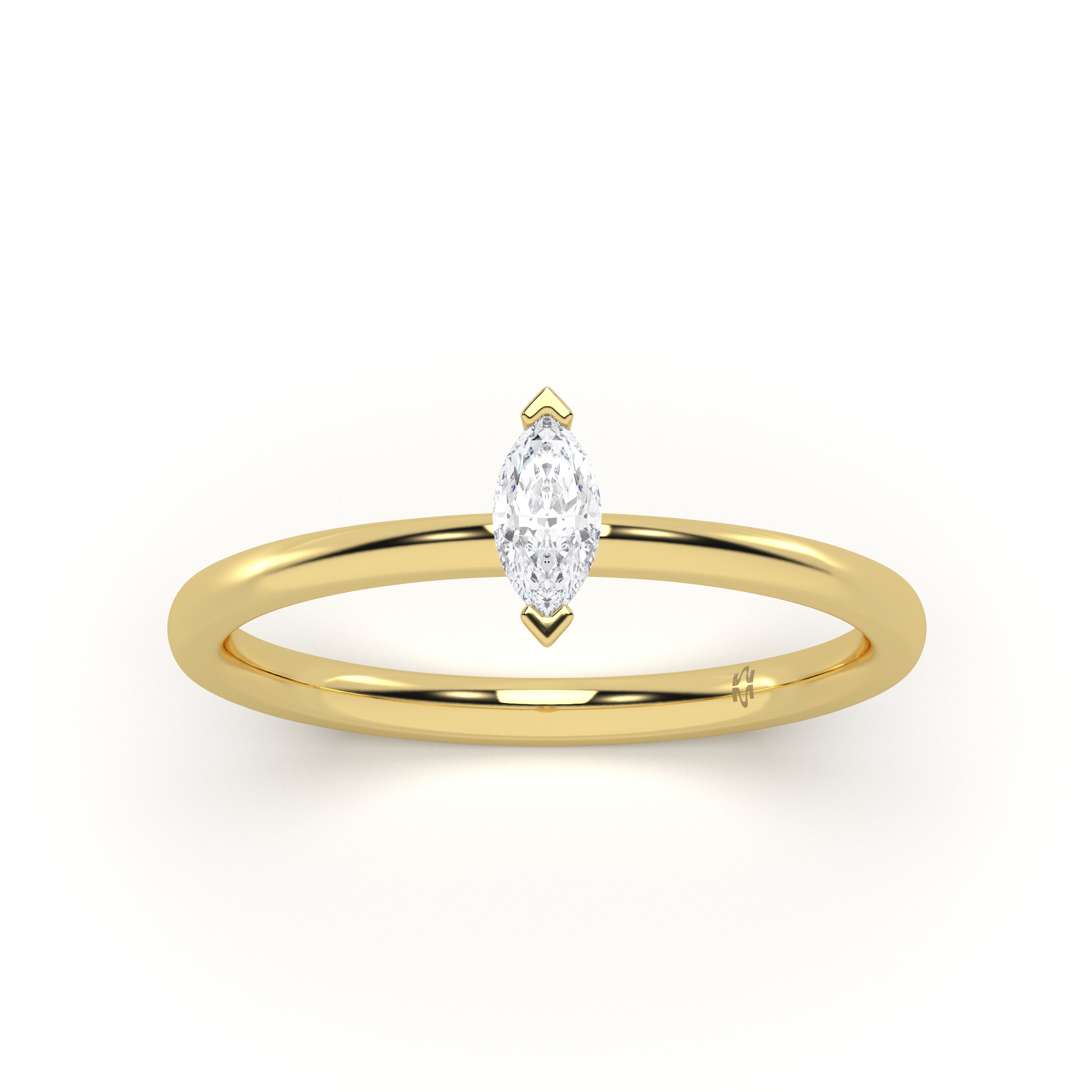 Mini Marquise Diamond Ring