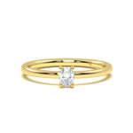 Tiny Oval Diamond Ring