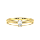 Tiny Oval Diamond Ring