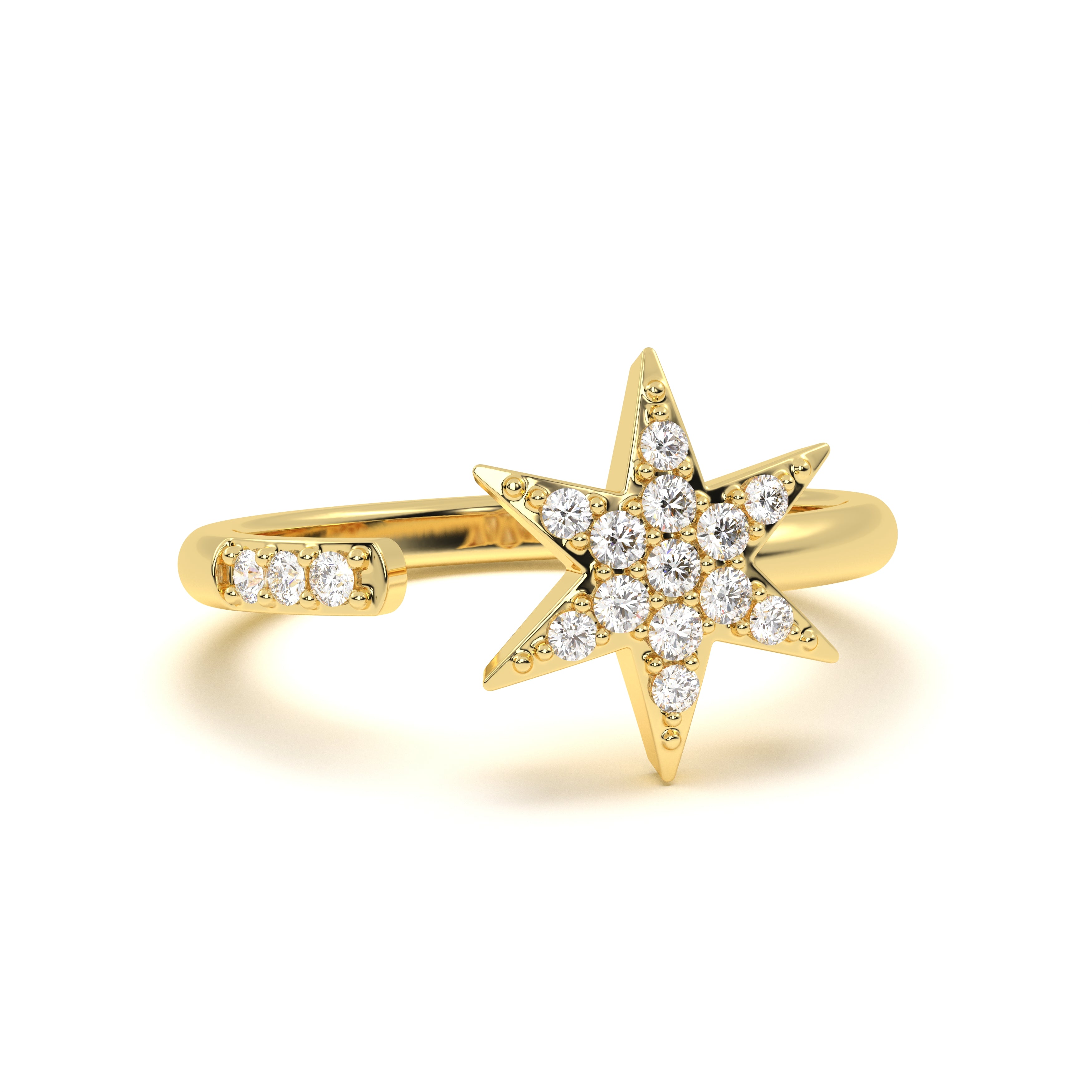 Celestial Diamond Star Ring