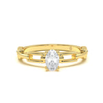 Link Marquise Diamond Ring