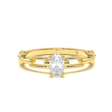 Link Marquise Diamond Ring
