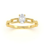 Link Marquise Diamond Ring