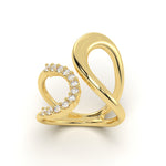 Tranquil Diamond Leher Ring
