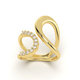 Tranquil Diamond Leher Ring