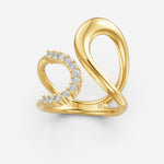 Tranquil Diamond Leher Ring