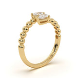 Pear Diamond Aura Ring