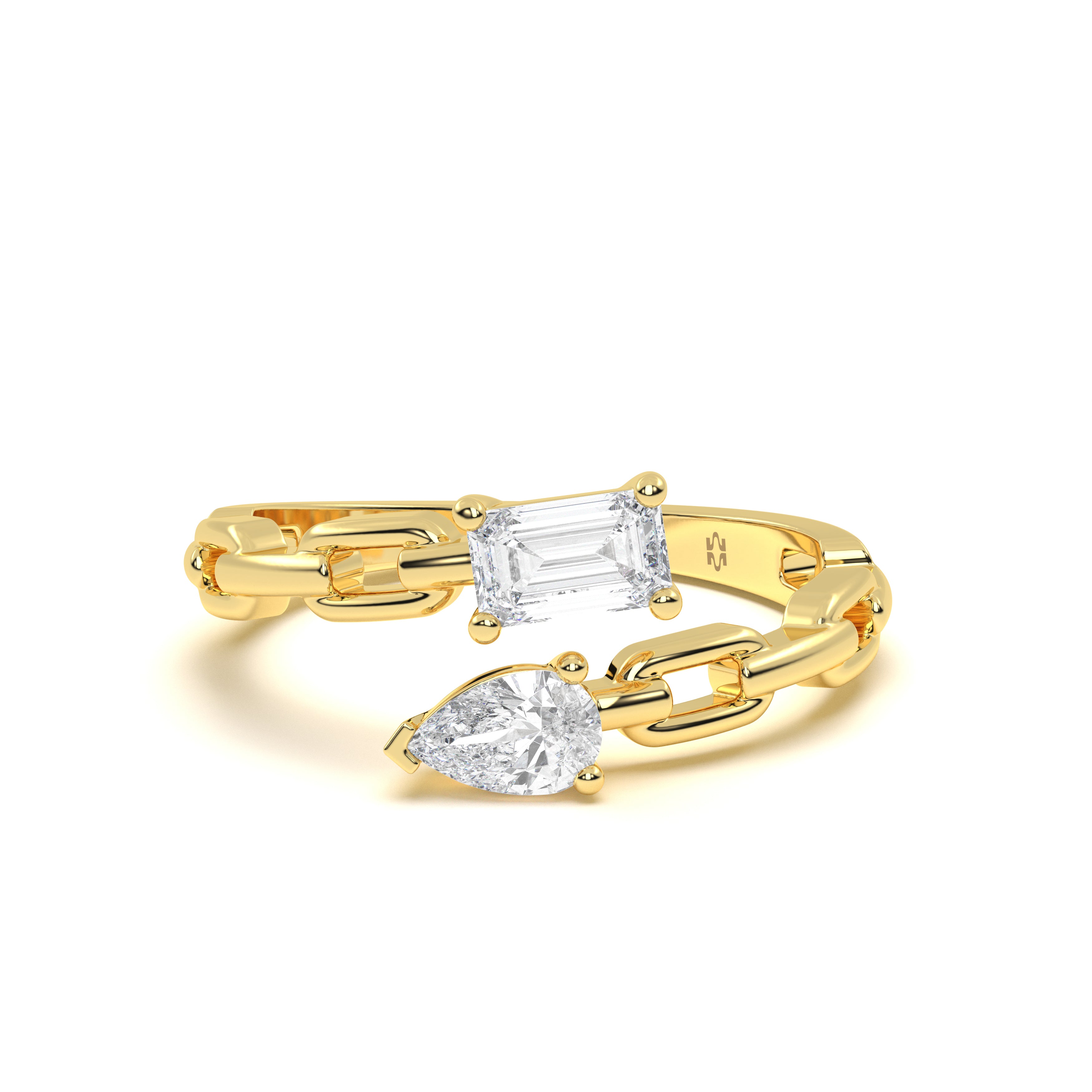 Link Duo Diamond Ring