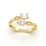 Link Duo Diamond Ring