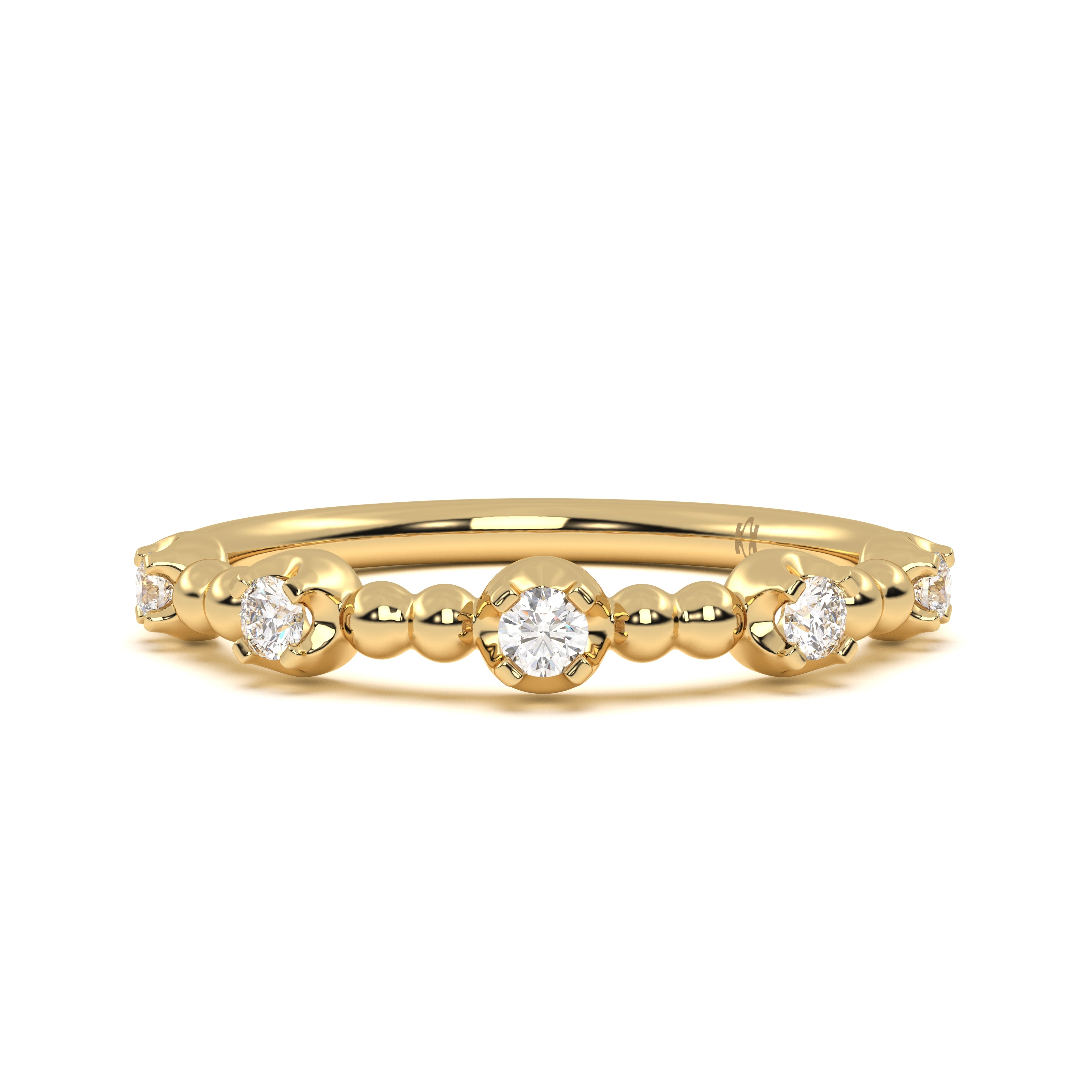 Accented Round Diamond Ring